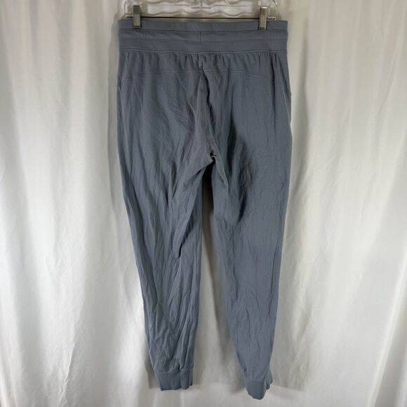 Lululemon Atheltica Joggers Women's 10 Blue Pockets Drawstring Elastic Waist - Picture 6 of 11